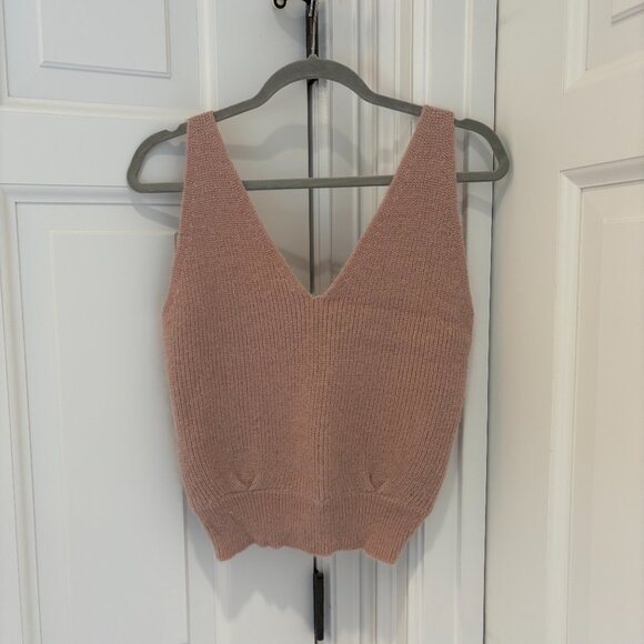 Code X Mode Blush Angora blend Sleeveless Sweater - Picture 3 of 6